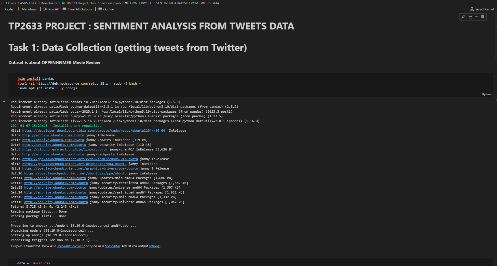 Sentiment analysis — exploratory data analysis