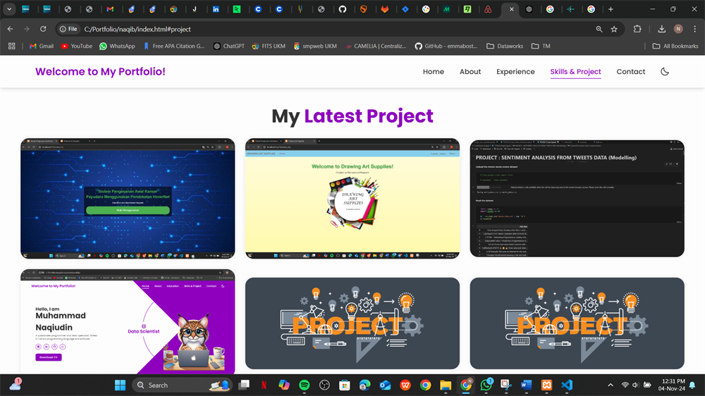 Portfolio version 2 — contact