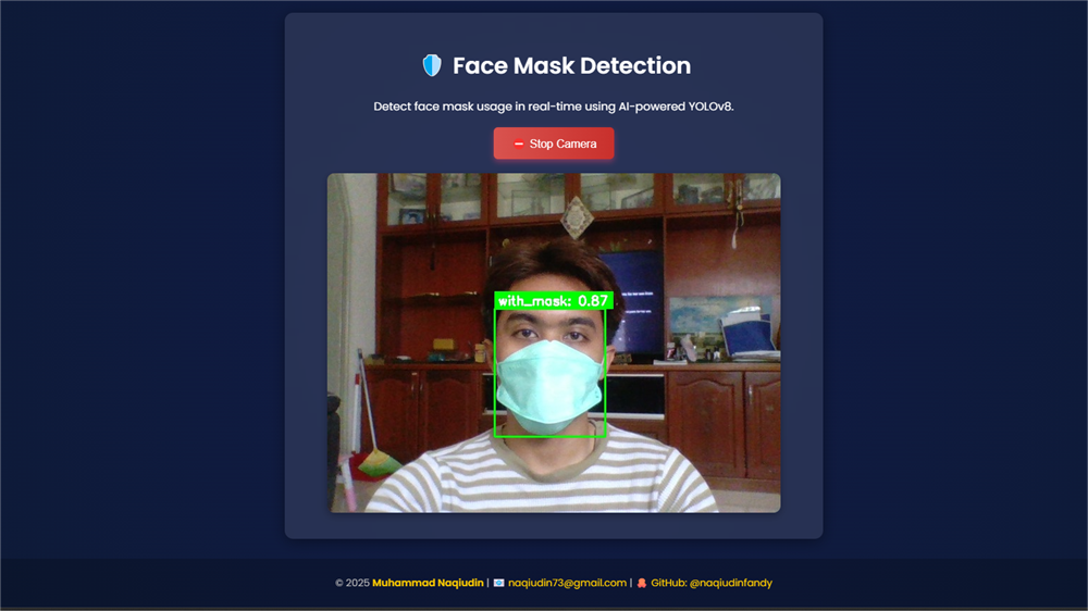 Face mask detection — evaluation metrics