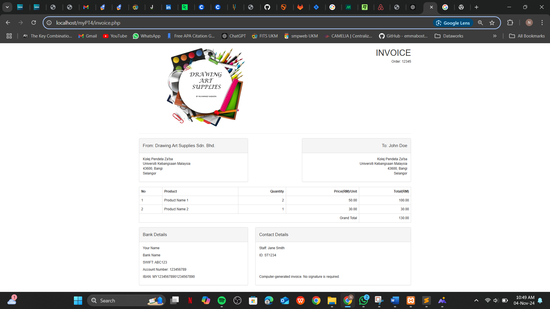 Product Catalog - Dashboard