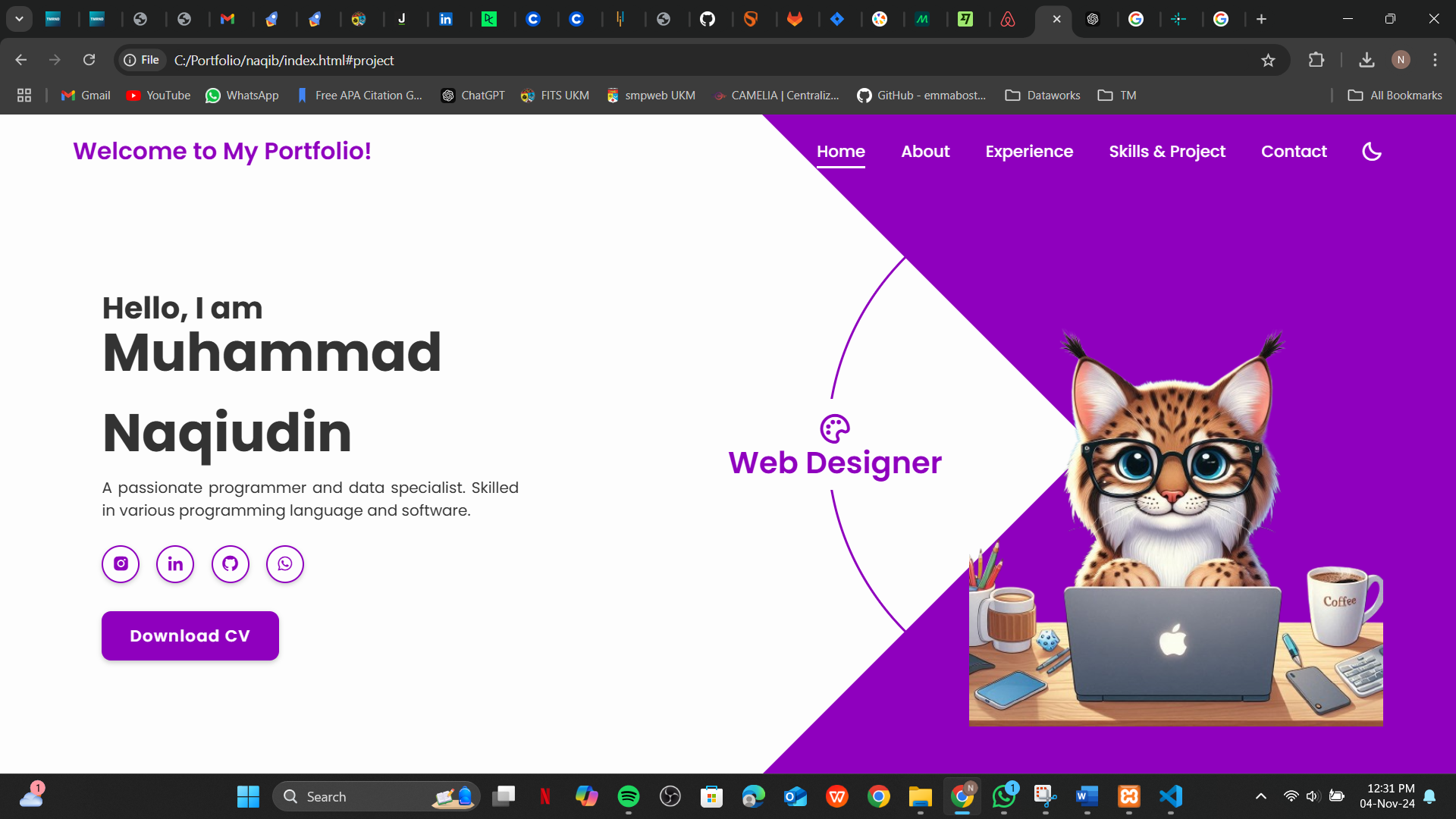Personal Portfolio Website