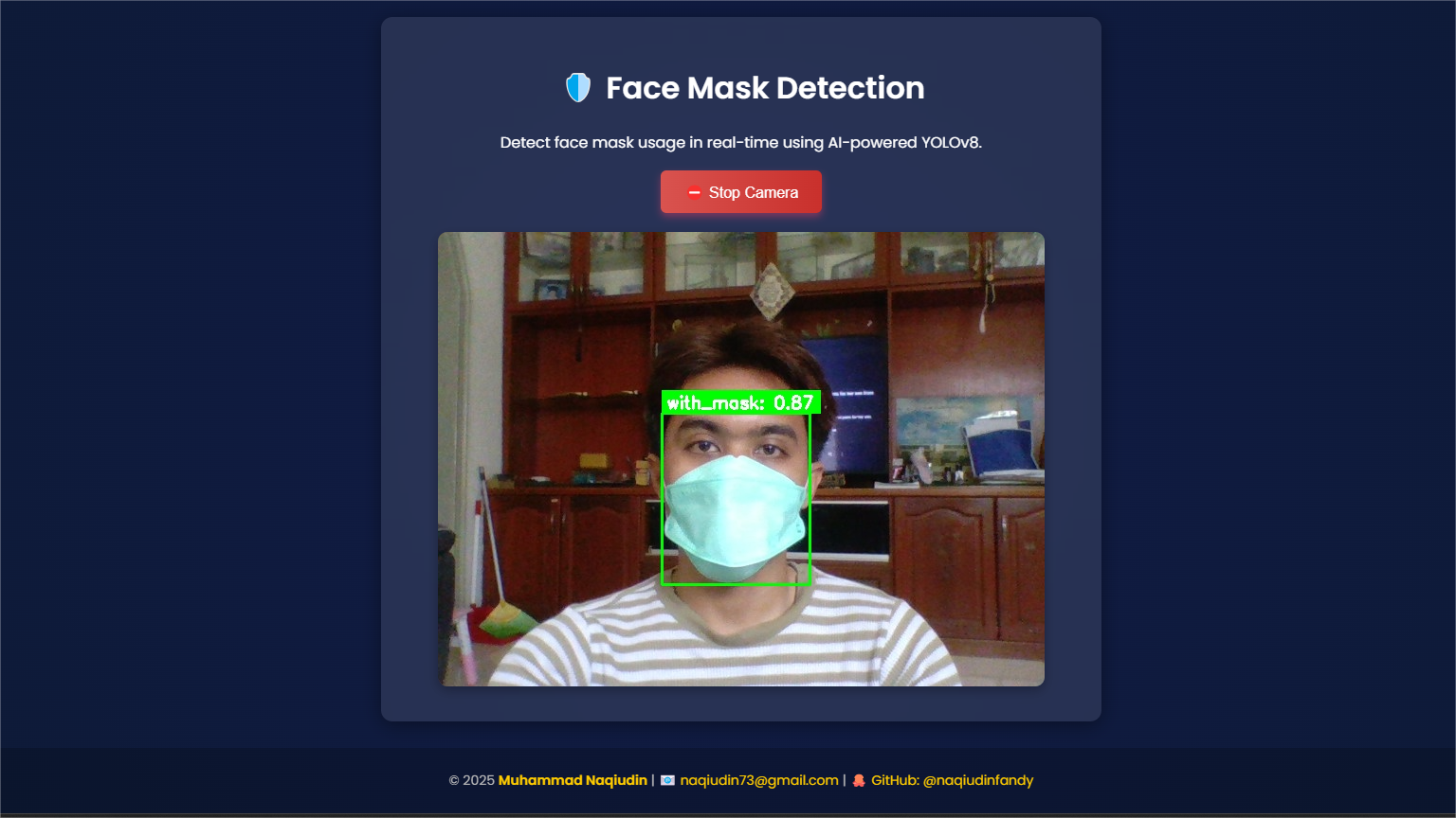 YOLO Face Mask Detection - UI 6